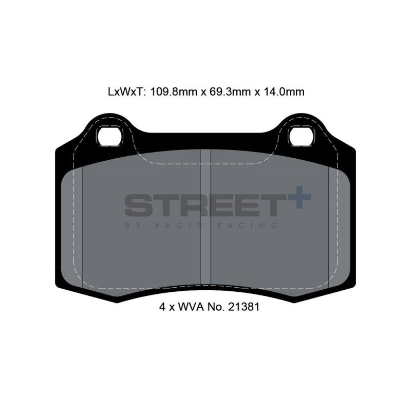 Placute Frana Fata Pagid Street+ T8155 - Ford LTD DA