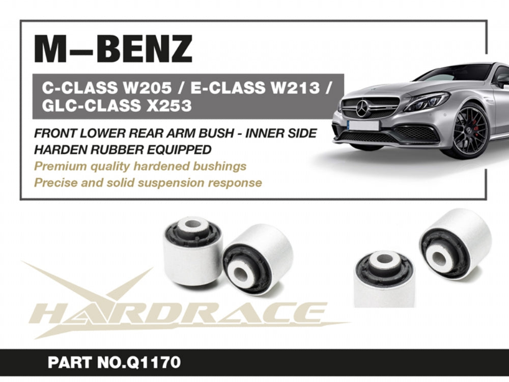 Set bucse brat suspensie inferior spate fata, capat interior Hardrace pentru Mercedes-Benz C-Class / C43 AMG - Q1170