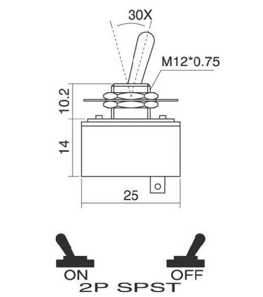 Buton ON/OFF universal