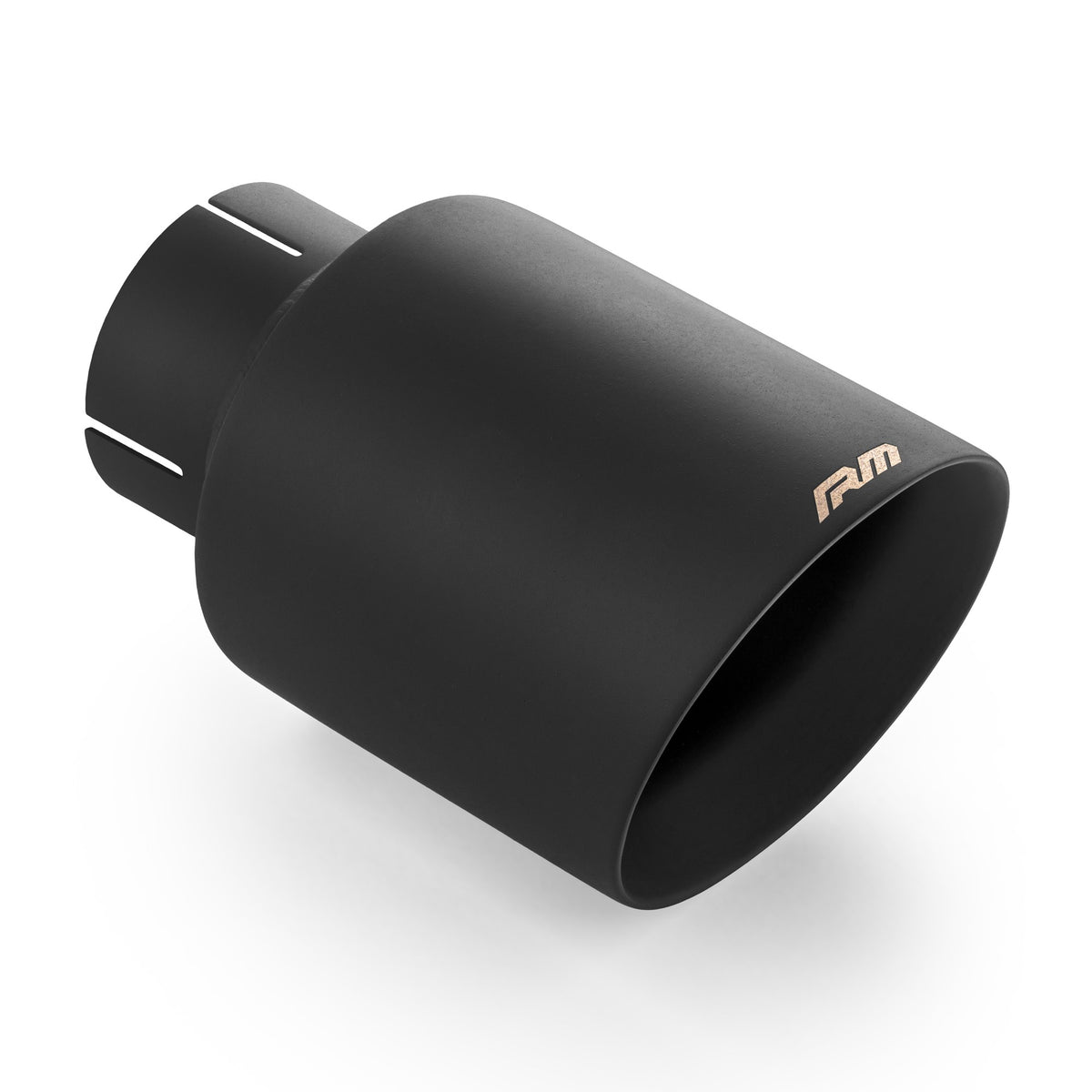 Tips evacuare tesit cu muchie taiata si difuzor sudat, inox negru ceramic KSCC/DS