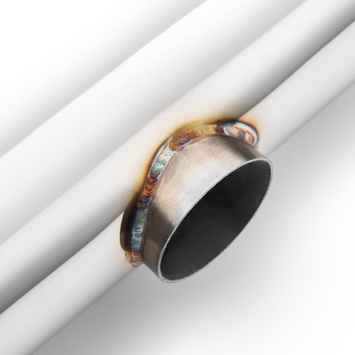 Transverse straight-through silencer, stainless, body 130x220 mm, E502