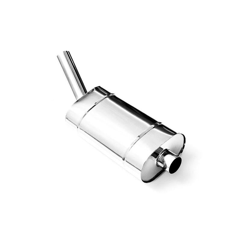 Toba finala eliptica inox 130x220 mm, varf de 63,5 mm, lungime varf 300 mm, teava inclinata, E204G