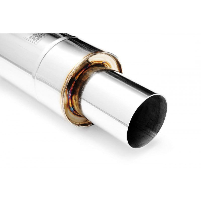 Toba finala rotunda inox cu trecere directa, corp 130 mm, lungime 300 mm, TOK1