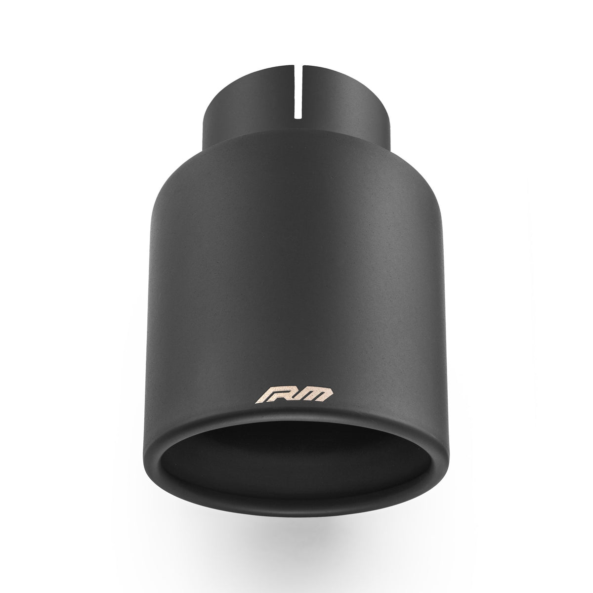 Tips evacuare tesit cu buza rasfranta si difuzor evazat, inox negru ceramic KSZC/DK