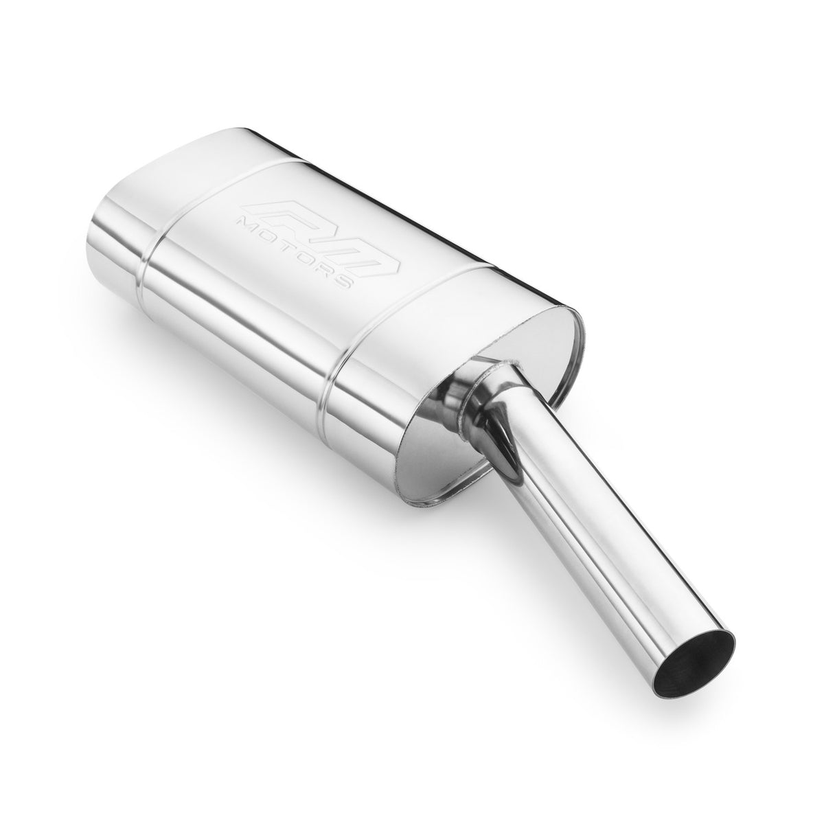 Toba finala eliptica inox 130x220 mm, varf de 63,5 mm, lungime varf 300 mm, teava inclinata, E204G