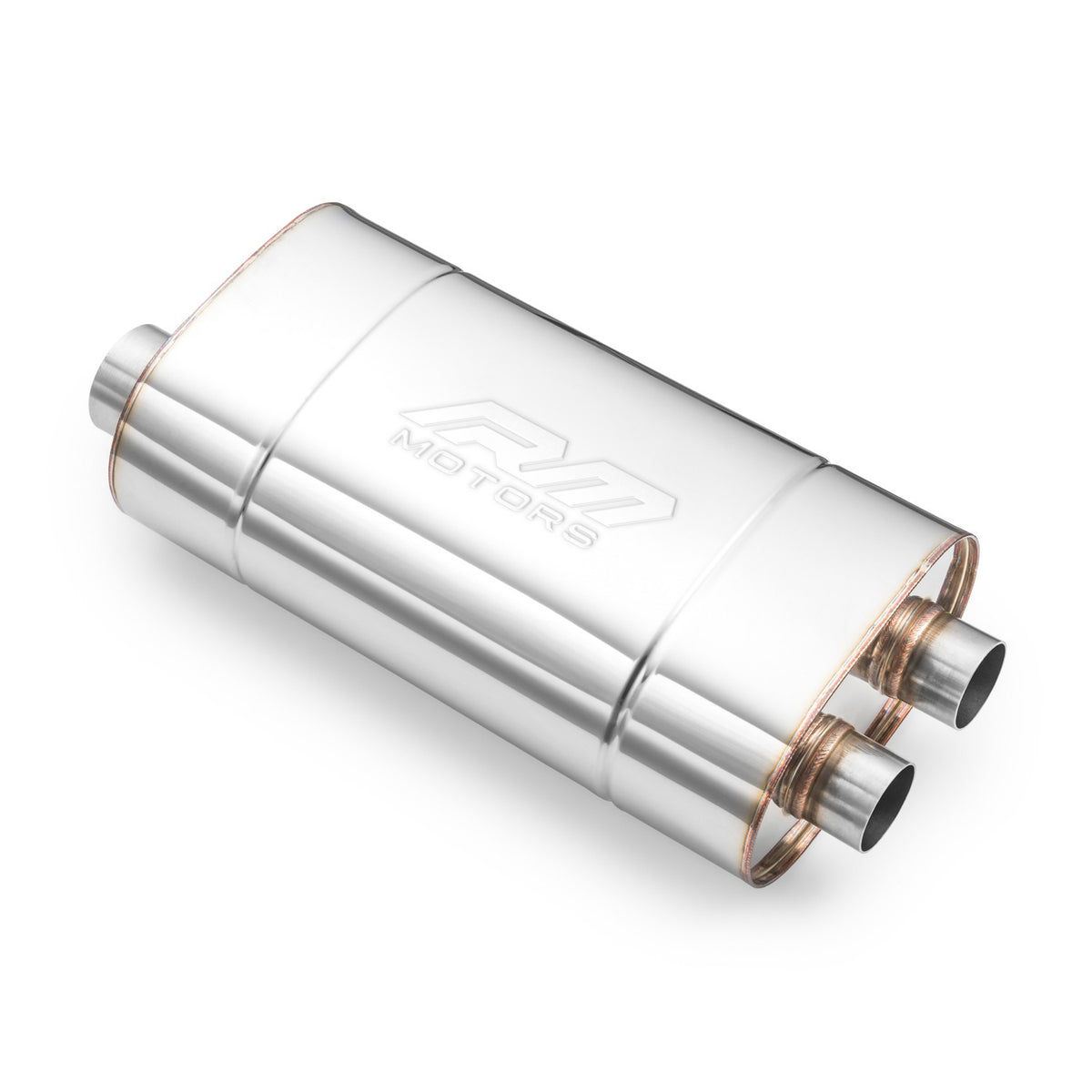 Toba universala eliptica inox 130x220 mm, iesire dubla 2x50 mm, E005