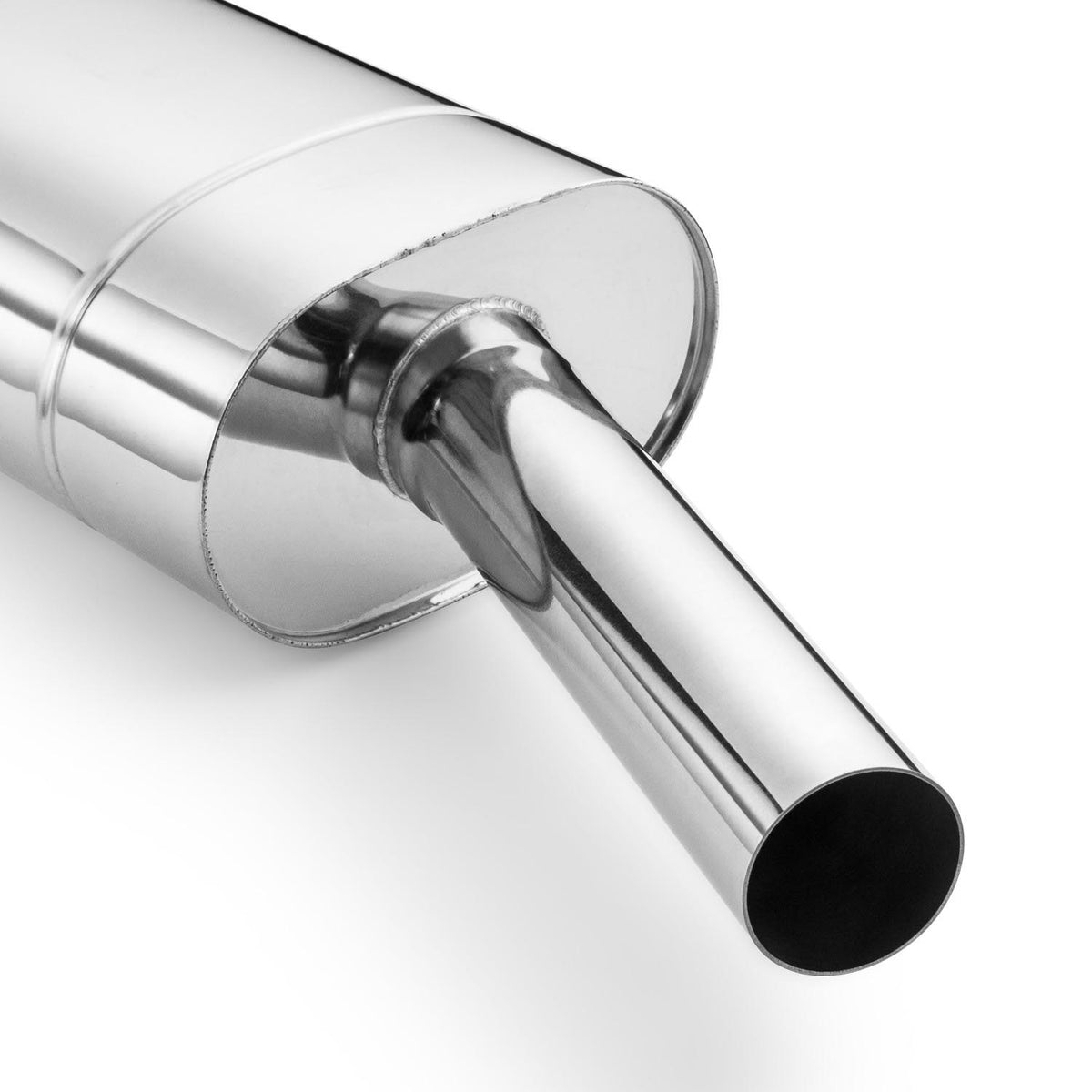 Toba finala eliptica inox 130x220 mm, varf de 63,5 mm, lungime varf 300 mm, teava inclinata, E204G