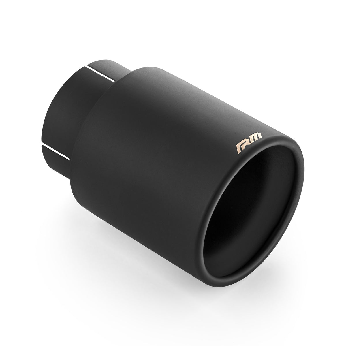 Tips evacuare drept cu buza rasfranta si difuzor evazat, inox negru ceramic KPZC/DK