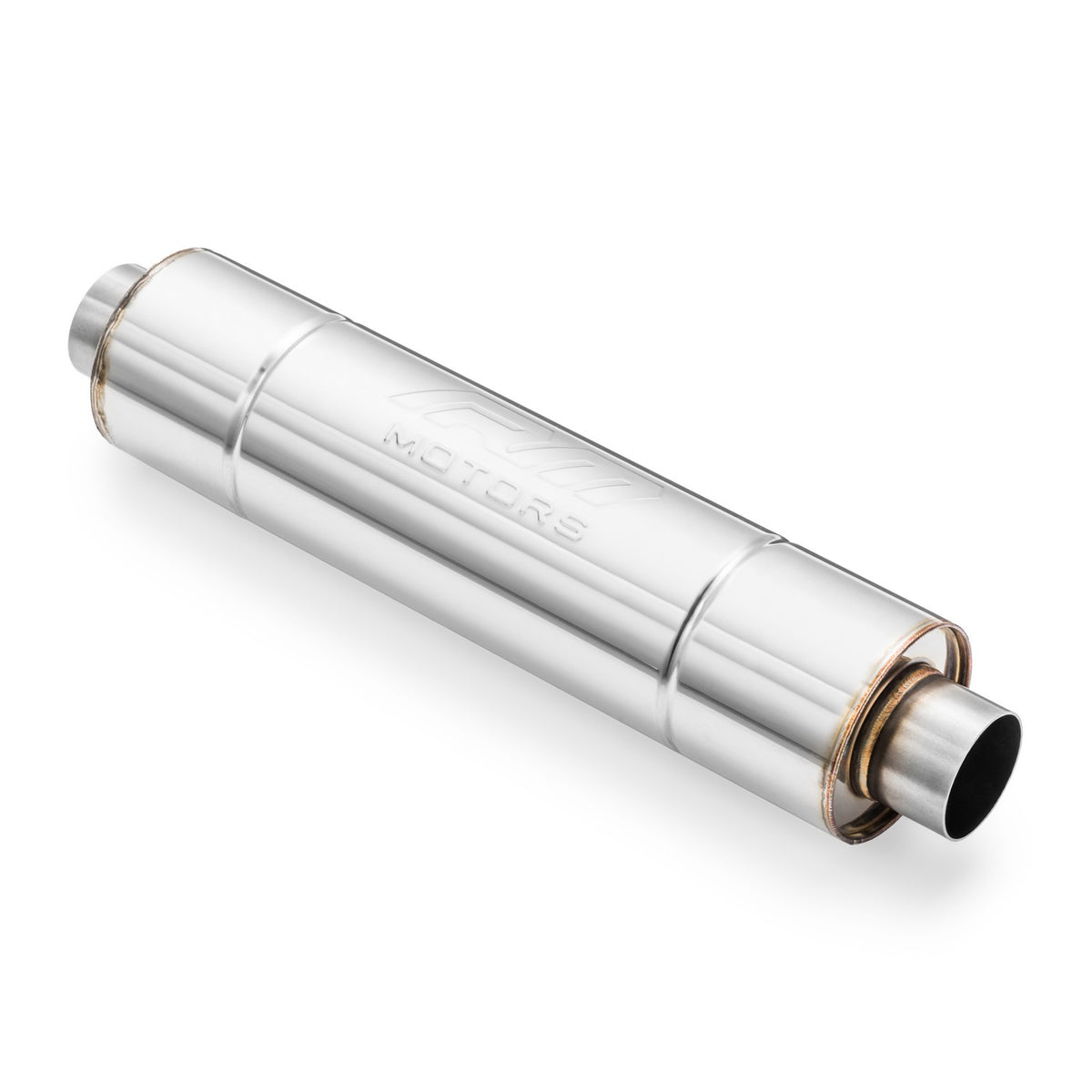 Round straight-through sports silencer without embossing, length 650-1000 mm, RM01