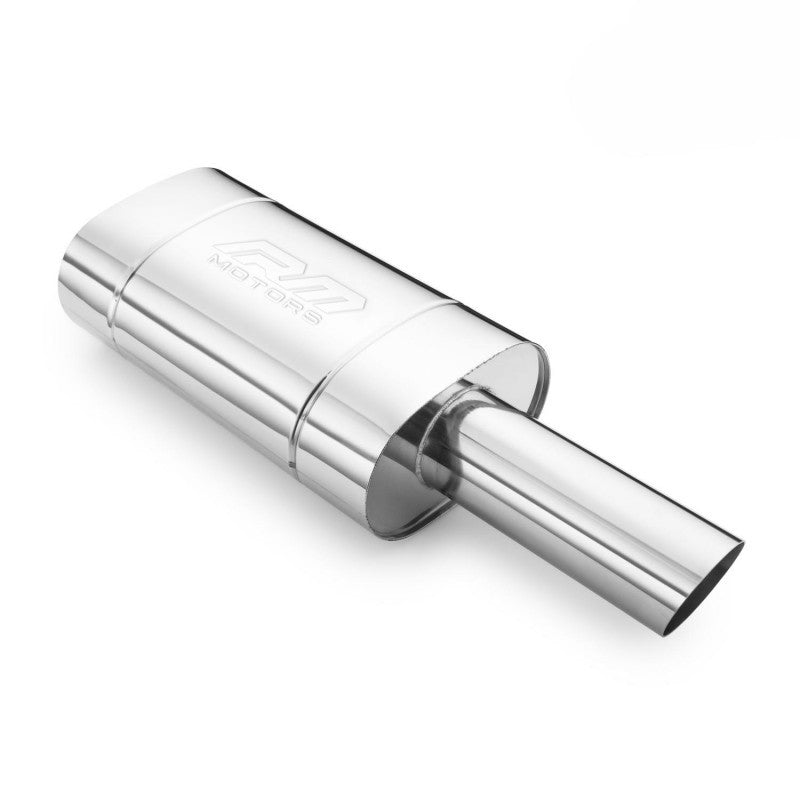 Elliptical end silencer, stainless, 130x220 mm, 89 mm tip, tip length 200 mm, angle-cut tip, E209