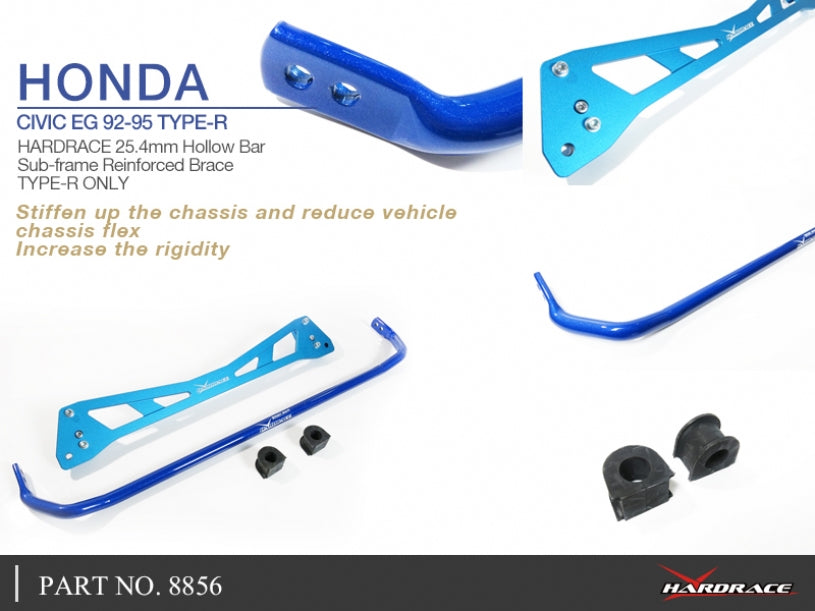 Set bara stabilizatoare bara rigidizare punte spate Hardrace pentru Honda CRX / Civic - 8856