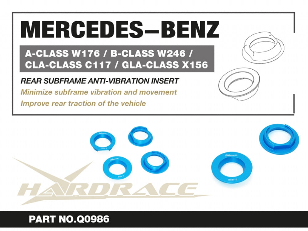Insertie antivibratie punte spate Hardrace pentru Mercedes-Benz CLA - Q0986