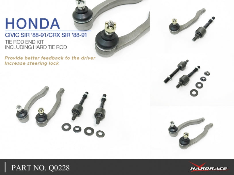 Kit capat de bara Hardrace pentru Honda CRX / Civic - Q0228
