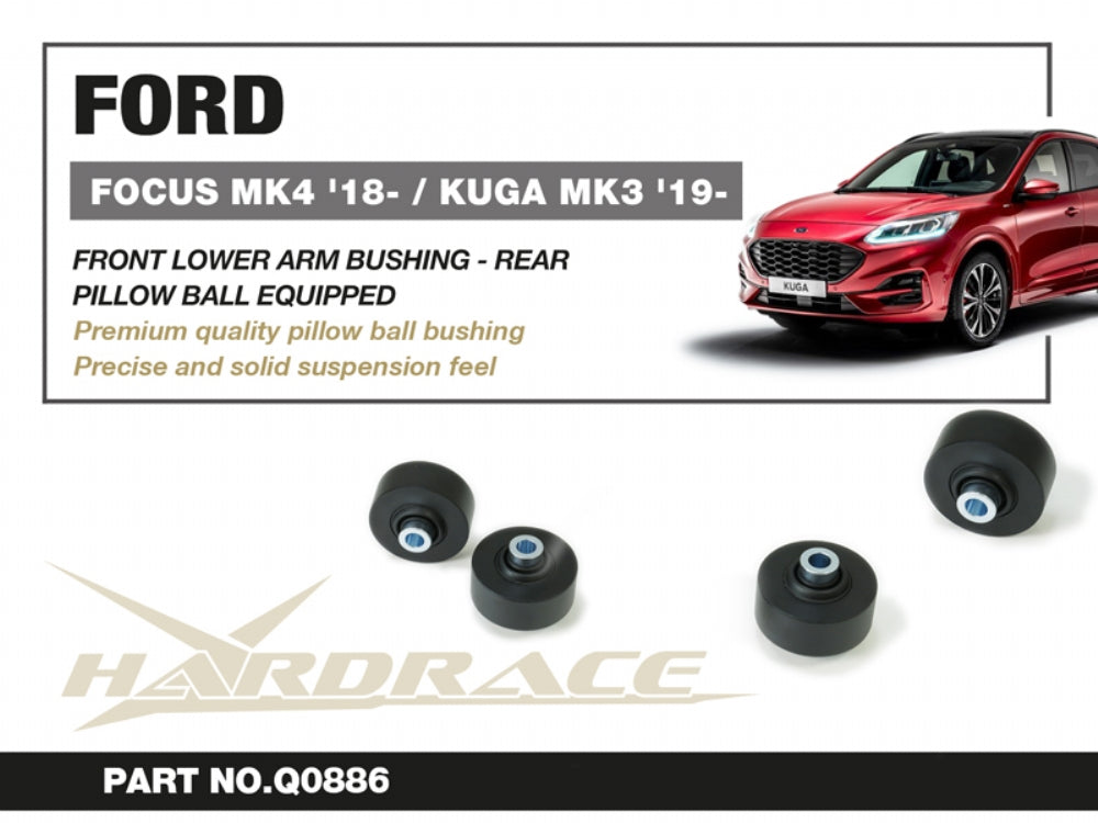 Set bucse brat suspensie inferior fata, capat spate Hardrace pentru Ford Focus / Focus ST - Q0886