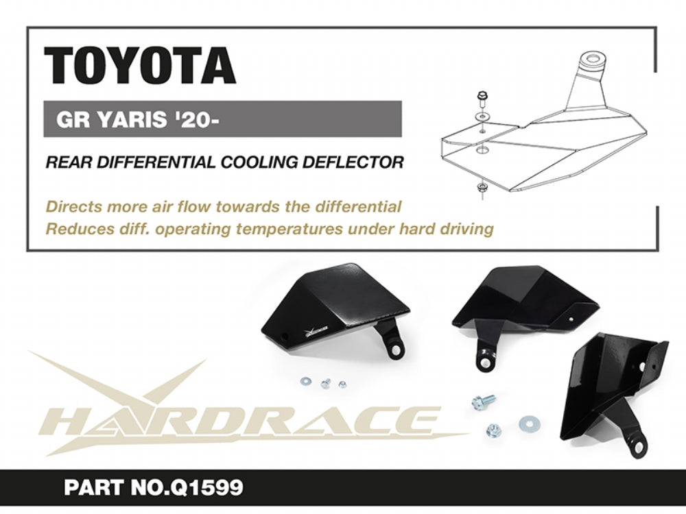 Deflector racire diferential spate Hardrace pentru Toyota GR Yaris - Q1599