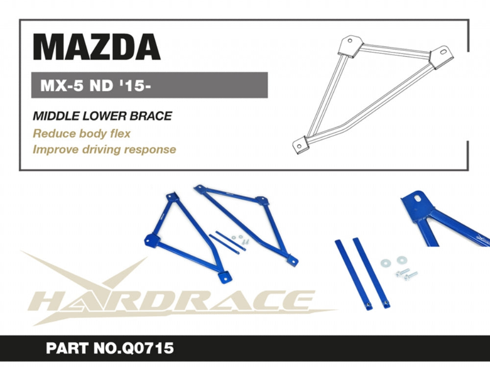 Bara rigidizare inferior central Hardrace pentru Mazda MX-5 - Q0715