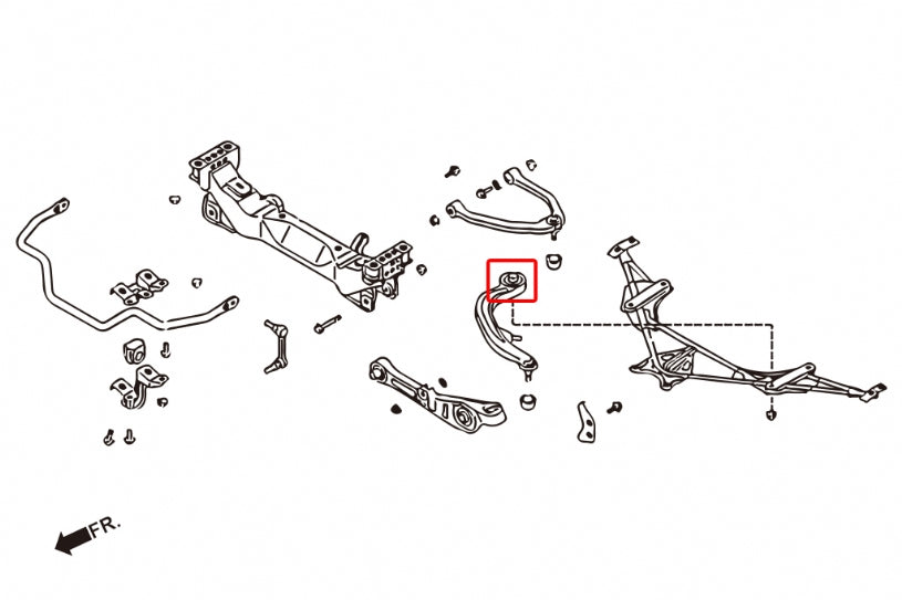 Set bucse brat tensiune fata Hardrace pentru Infiniti G / Nissan 350Z - 6823