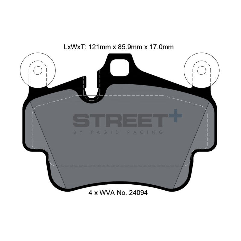 Placute Frana Fata Pagid Street+ T8054 - Porsche Cayman 987, Porsche 911 997