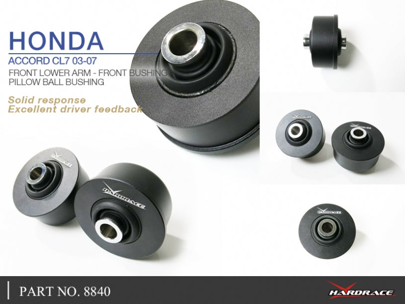 Set bucse brat suspensie inferior fata, capat fata Hardrace pentru Honda Accord - 8840