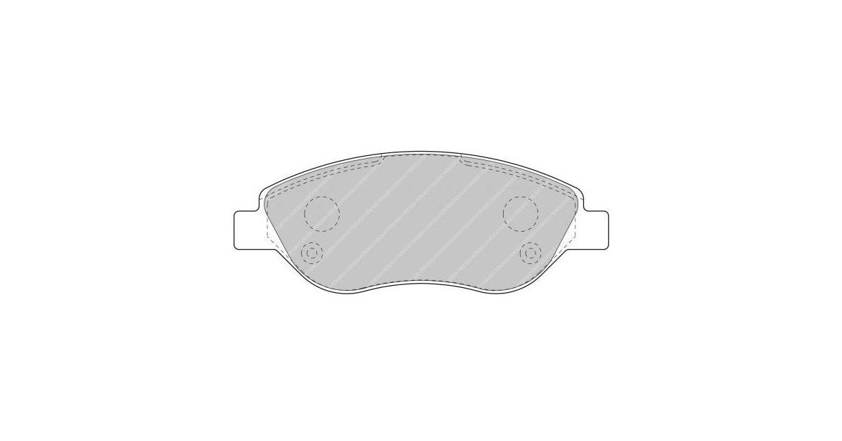 Placute Frana Fata Ferodo Racing DS2500 pentru Alfa Romeo Mito 1.4 Turbo Multiair 10.09 - 07.10 Etrier Bosch