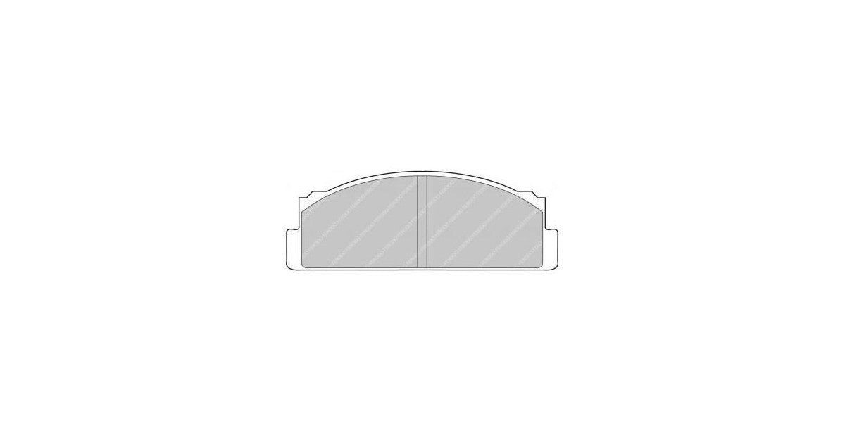 Placute Frana Fata Ferodo Racing DS2500 pentru Autobianchi A 111 1.4 08.69 - 11.72 Etrier Bendix
