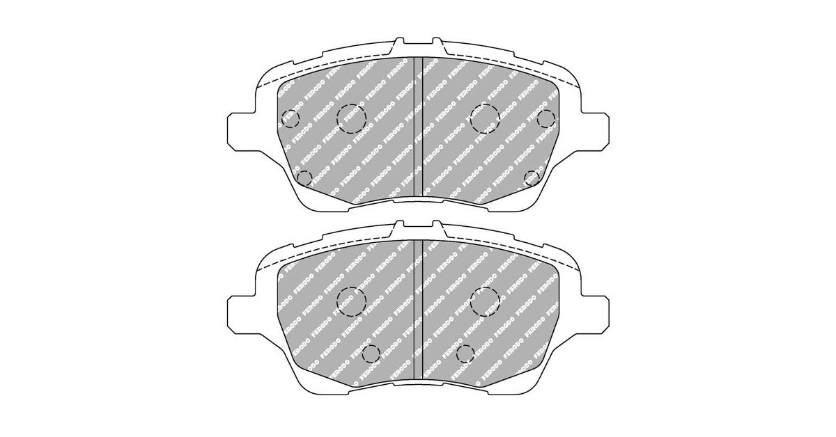 Placute Frana Fata Ferodo Racing DS2500 pentru Ford B Max 1.0 Ecoboost 10.12 Etrier LUCAS / TRW