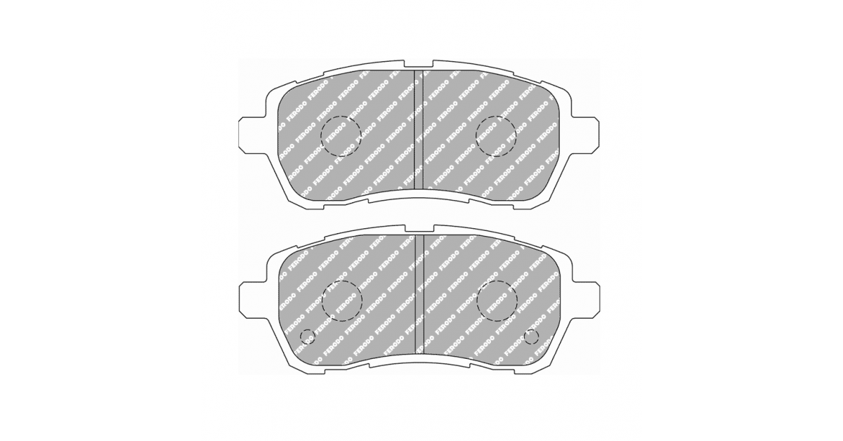 Placute Frana Fata Ferodo Racing DS2500 pentru Ford Fiesta 1.2 16V 08.08 Etrier LUCAS / TRW