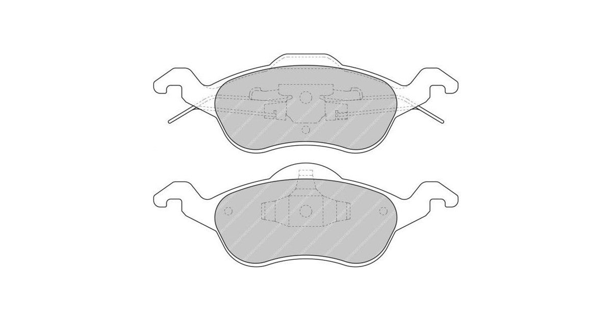 Placute Frana Fata Ferodo Racing DS2500 pentru Ford Focus 1.4 16V 08.98 - 11.04 Etrier ATE