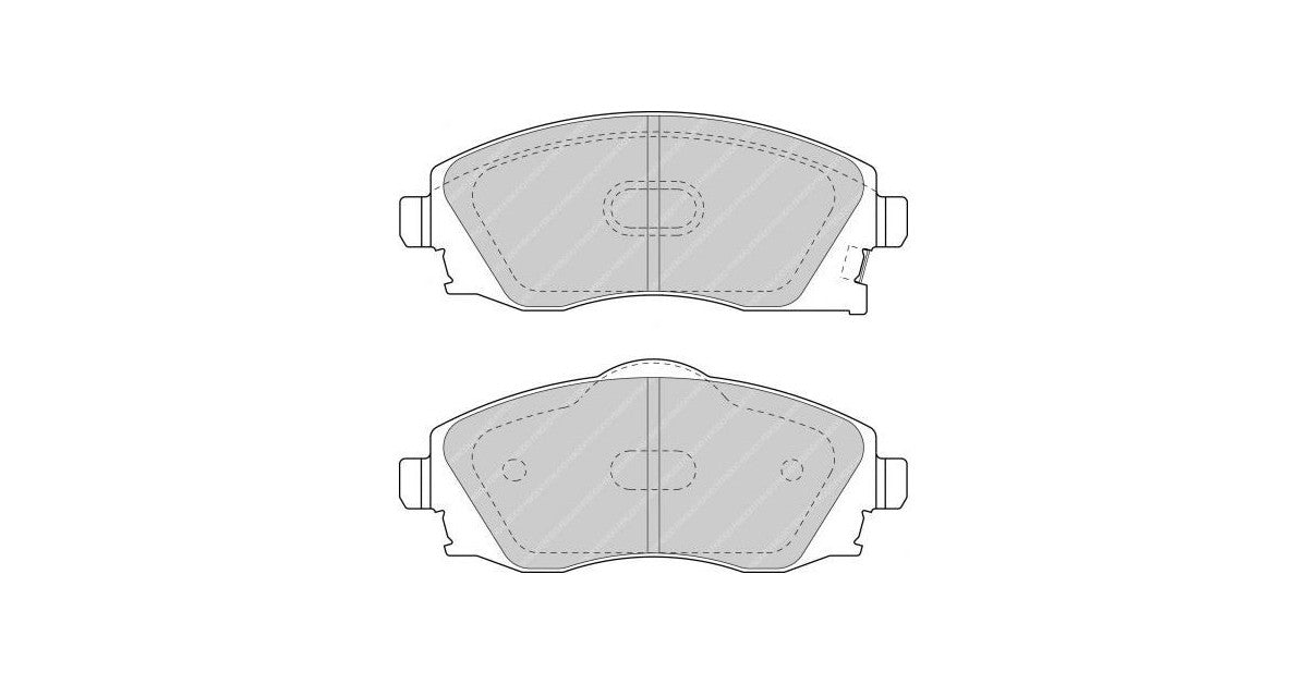 Placute Frana Fata Ferodo Racing DS2500 pentru Opel Combo 1.2 I 16V 09.00 Etrier LUCAS / TRW