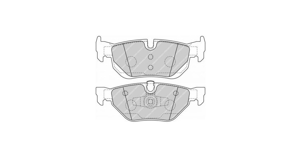 Placute Frana Spate Ferodo Racing DS2500 pentru Bmw 1 Series 120 I 09.06 - 12.11 Etrier ATE