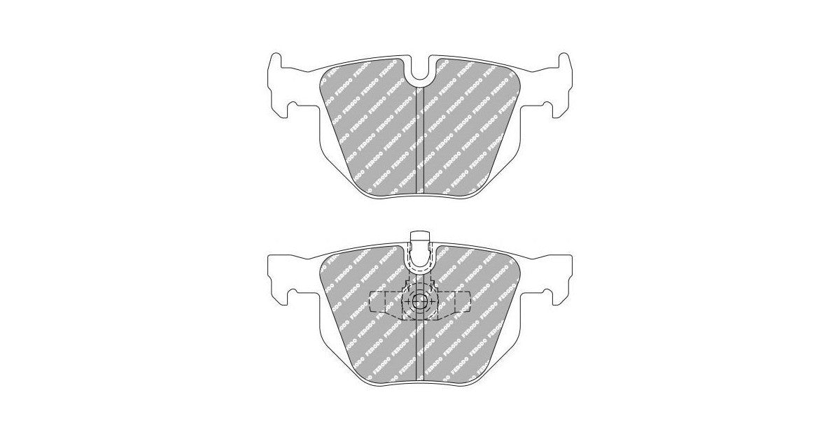 Placute Frana Spate Ferodo Racing DS2500 pentru Bmw 3 Series 325D 3.0 03.10 Etrier ATE