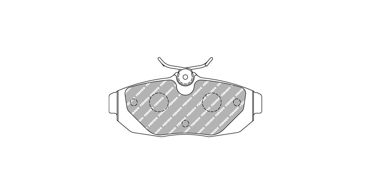 Placute Frana Spate Ferodo Racing DS2500 pentru Ford Mustang 4.0 V6 12.04 Etrier LUCAS / TRW