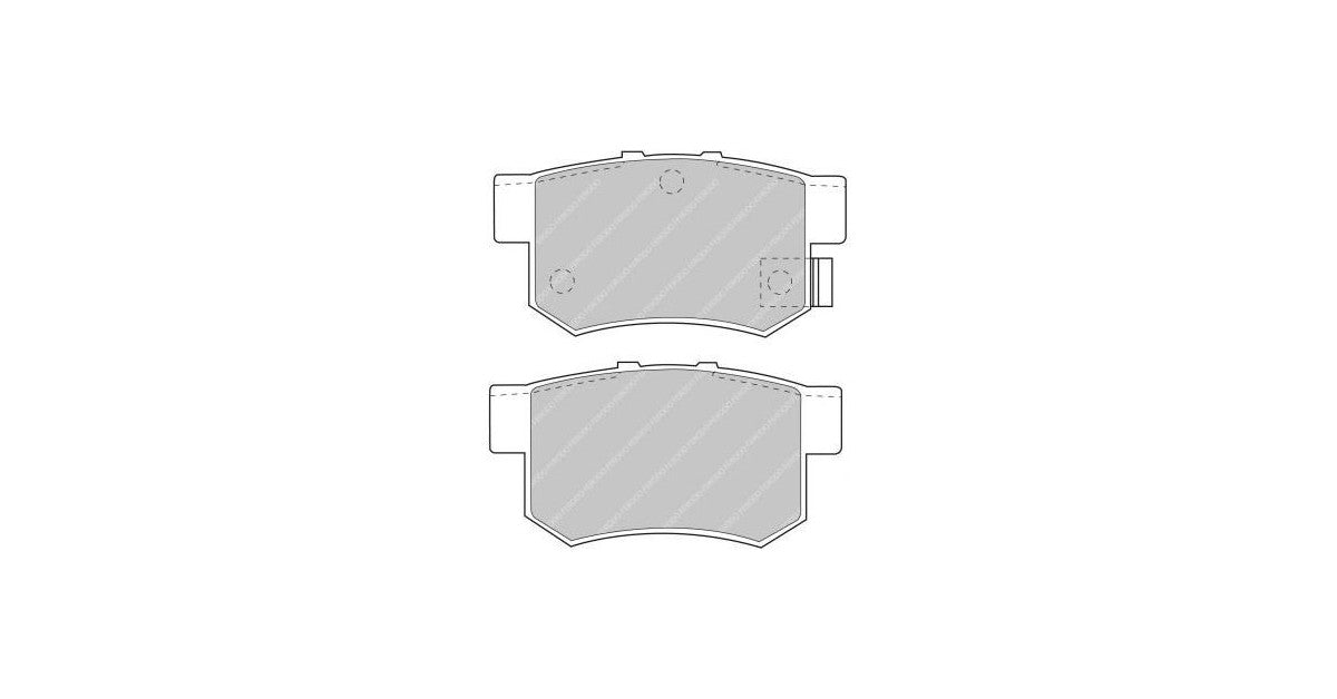 Placute Frana Spate Ferodo Racing DS2500 pentru Honda Accord 1.8 I CE7 02.96 - 10.98 Etrier Nissin