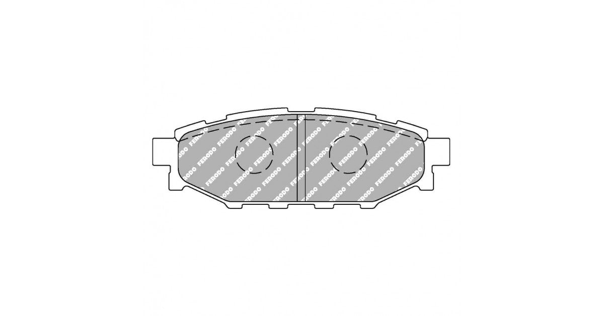 Placute Frana Spate Ferodo Racing DS2500 pentru Subaru Forester 2.0 Awd 01.08 Etrier Akebono