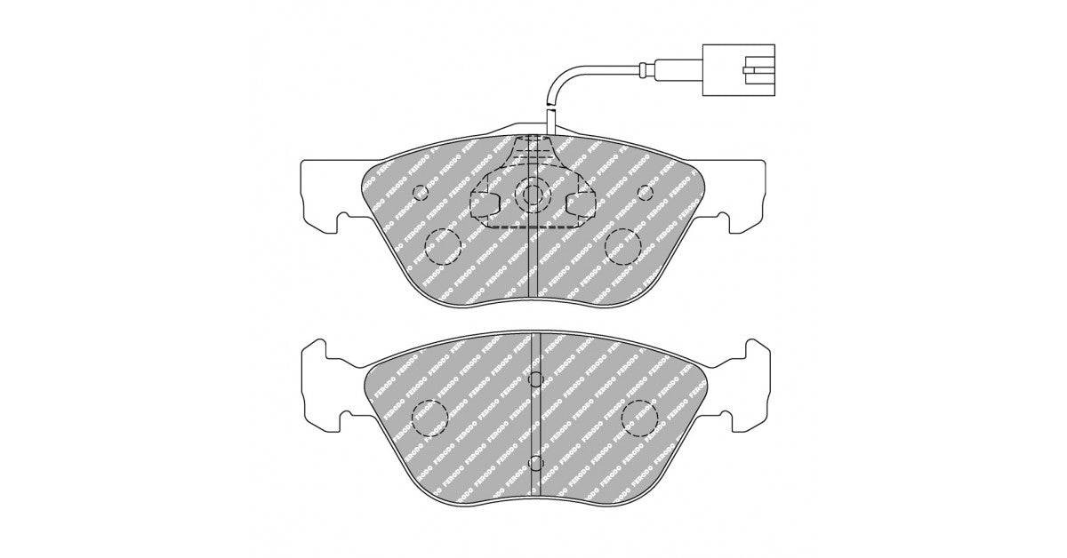 Placute Frana Fata Ferodo Racing DS Performance pentru Alfa Romeo 145 2.0 16V Quadrifoglio 03.98 - 01.01 Etrier ATE