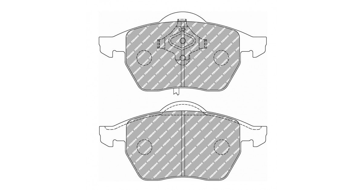 Placute Frana Fata Ferodo Racing DS Performance pentru Audi 100 2.0 E 09.91 - 06.94 Etrier ATE