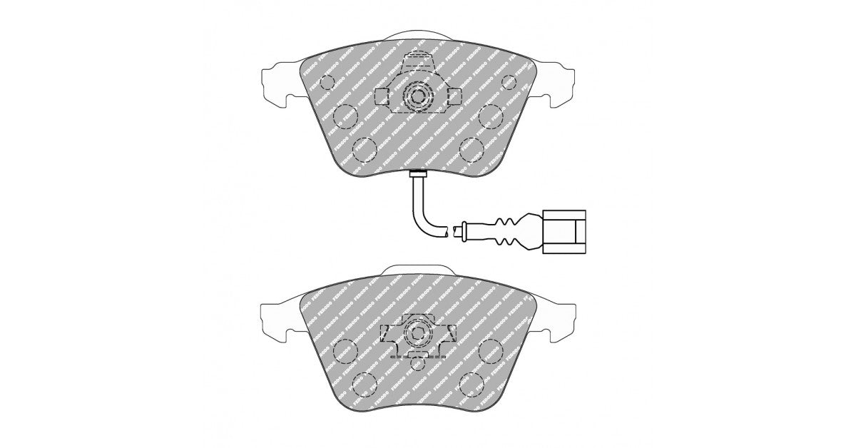 Placute Frana Fata Ferodo Racing DS Performance pentru Audi A3 3.2 Quattro 09.05 - 12.09 Etrier ATE