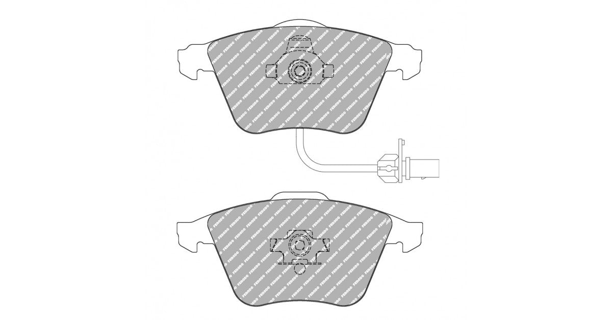 Placute Frana Fata Ferodo Racing DS Performance pentru Audi A4 01. Jun 11.04 - 06.08 Etrier ATE