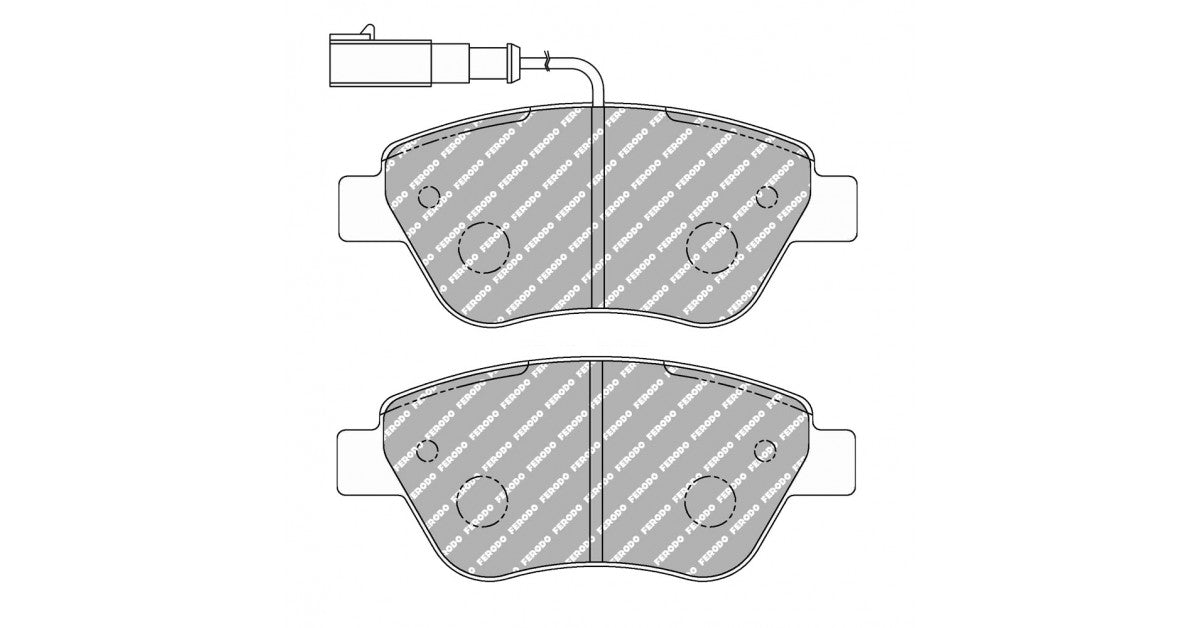 Placute Frana Fata Ferodo Racing DS Performance pentru Fiat 500 1.4 16V 01.07 Etrier Bosch