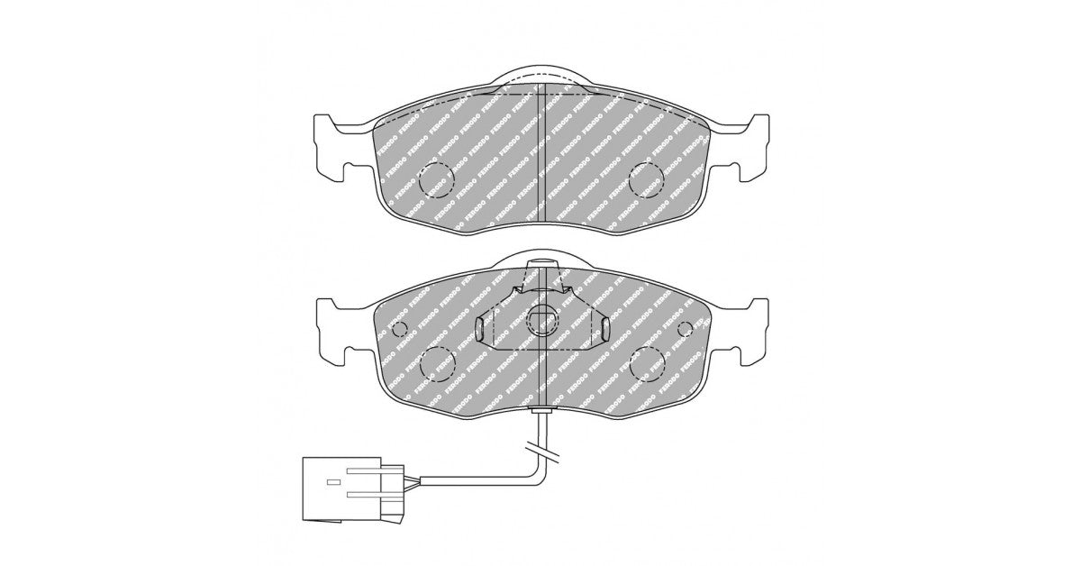 Placute Frana Fata Ferodo Racing DS Performance pentru Ford Cougar 2.0 16V 08.98 - 12.01 Etrier ATE