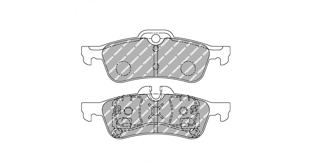 Placute Frana Spate Ferodo Racing DS Performance pentru Mini Mini (R50) 1.4 One D TRW Fata 06.03 - 09.06 Etrier ATE