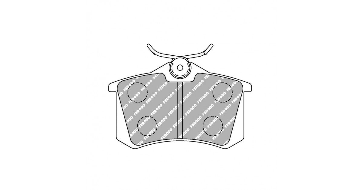 Placute Frana Spate Ferodo Racing DS1.11 pentru Audi A1 1.2 TFSI 05.10 Etrier LUCAS / TRW