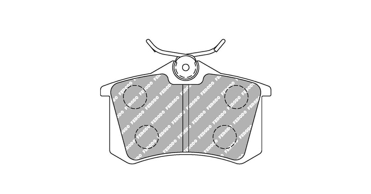 Placute Frana Spate Ferodo Racing DSUNO pentru Audi RS2 2.2 80 Quattro Fata RS2 Turbo 20V 03.94 - 05.95 Etrier LUCAS / TRW