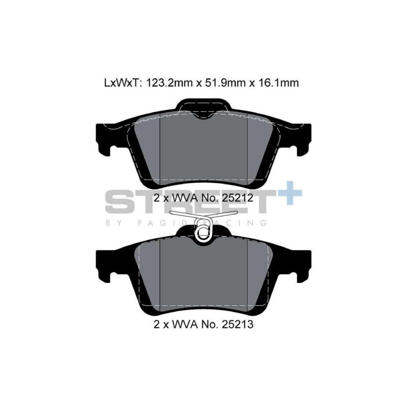 Placute Frana Spate Pagid Street+ T8199 - Ford C-max