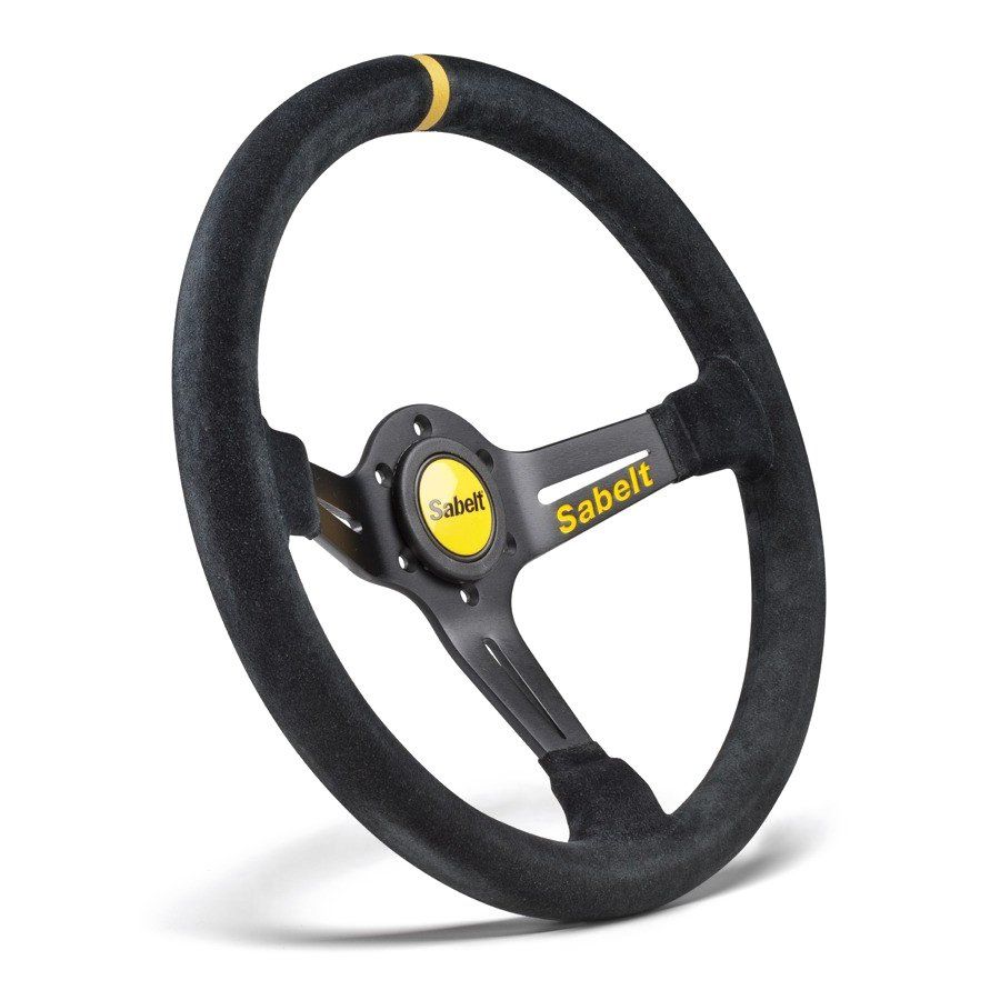 Volan Sabelt SW-465 Piele Intoarsa, 350 mm, adancit 65 mm