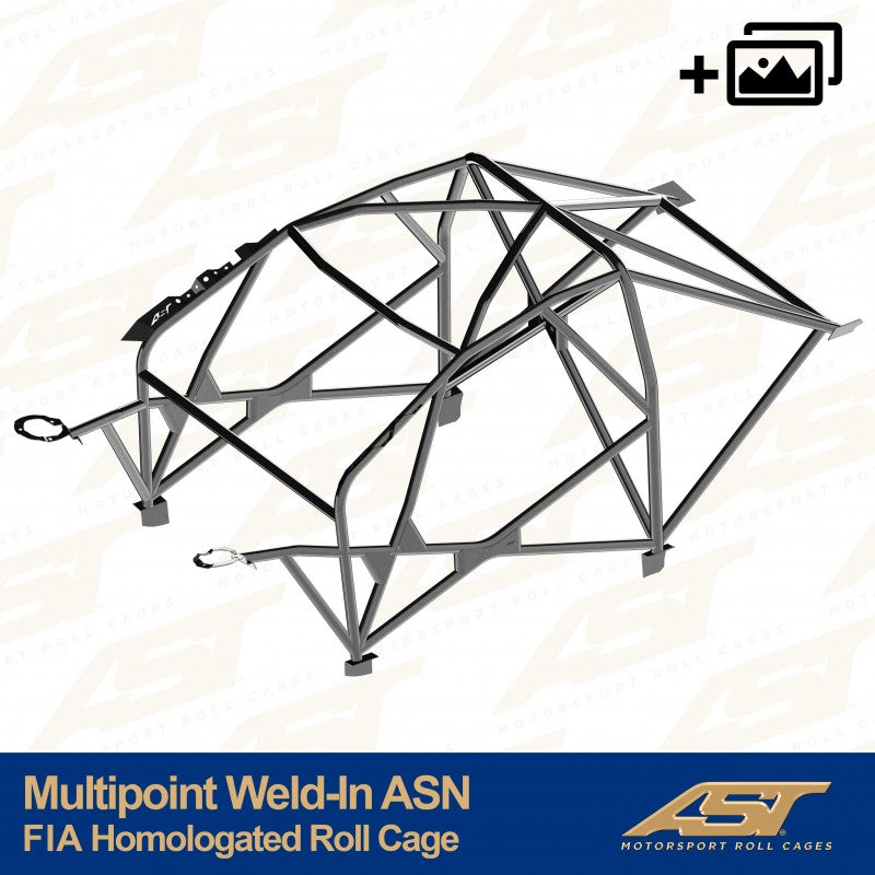 AST Roll Cage 10-puncte (Weld-In) pentru HYUNDAI I30 (PDE/PDEN) 5 usi Fastback