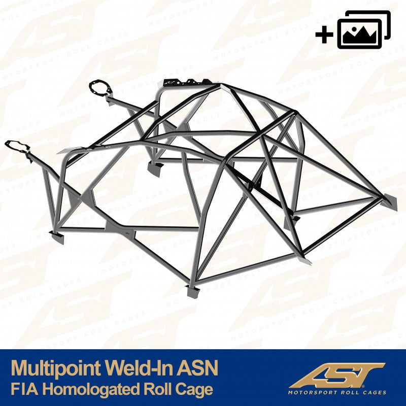 AST Roll Cage 10-puncte (Weld-In) pentru HYUNDAI I30 (PDE/PDEN) 5 usi Hatchback