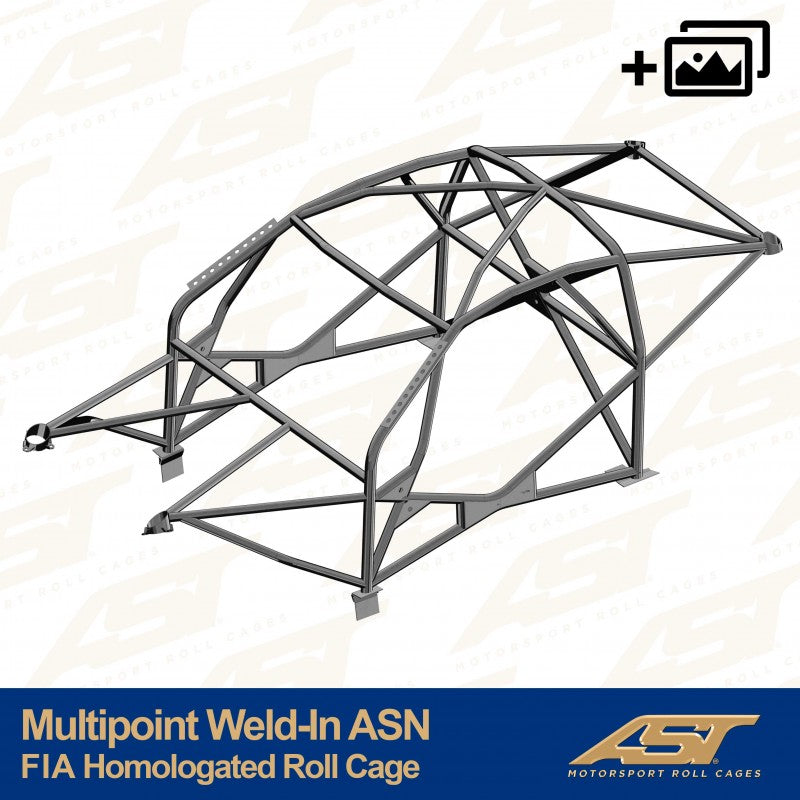 AST Roll Cage 12-puncte (Weld-In) pentru NISSAN GTR (R35) 2 usi Coupe