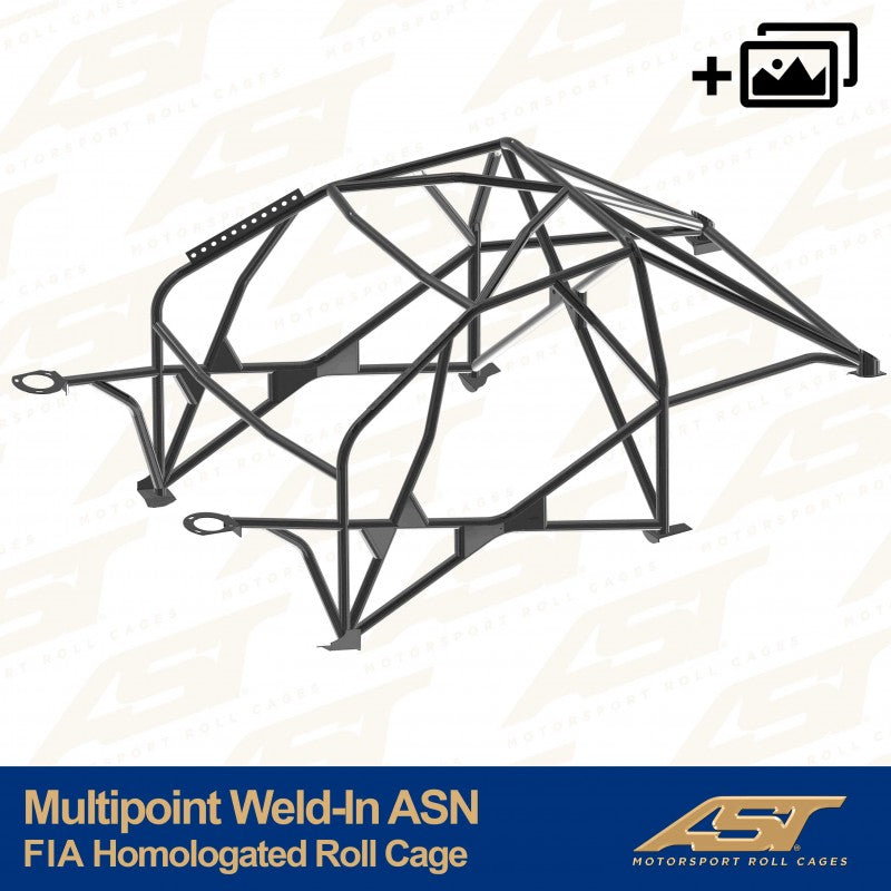 AST Roll Cage 12-puncte (Weld-In) pentru RENAULT Clio III 3 usi Hatchback