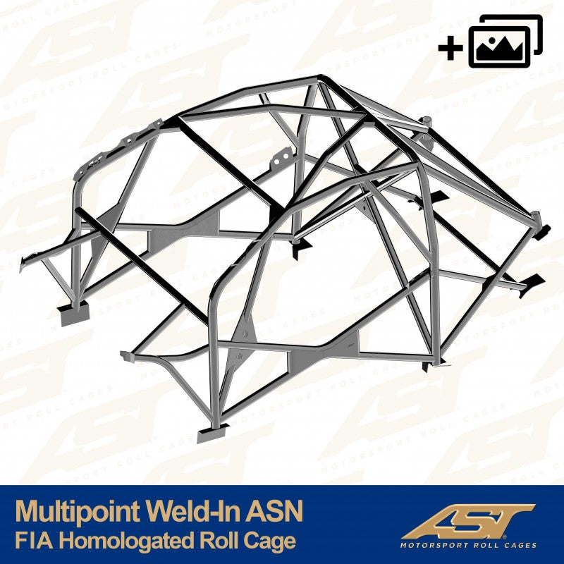 AST Roll Cage 14-puncte (Weld-In) pentru TOYOTA GR Yaris (GXPA16) 3 usi Hatchback